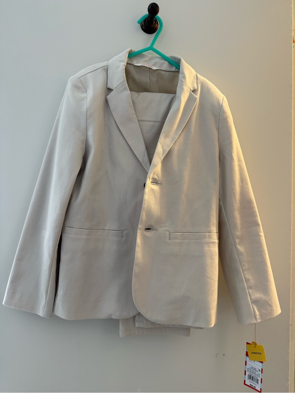 Target Men's Light Beige Two-Button Blazer